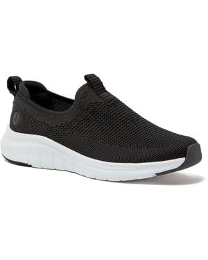Lands' End Casual Knit Slip On Sneakers - Black