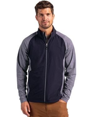 Cutter & Buck Adapt Eco Knit Hybrid Recycled Full Zip Jacket - Blue