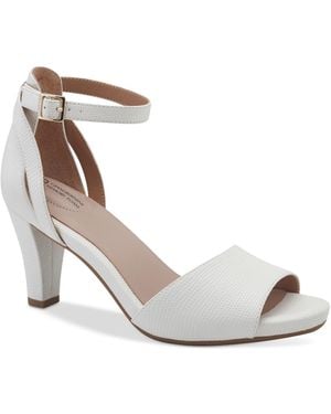 Giani Bernini Clarrice Memory Foam Dress Sandals - White