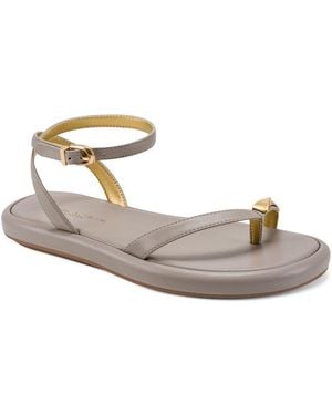 Donna Karan Tabitha Ankle Strap Sandals - Metallic