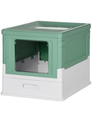 Rui Fully Enclosed Cat Litter Box - Green