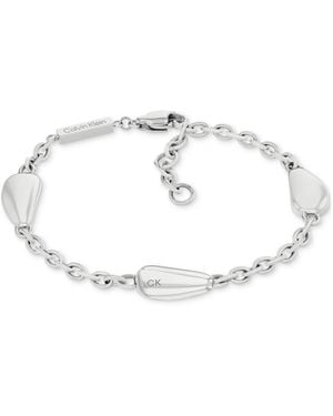Calvin Klein Stainless Steel Structural Link Bracelet - White