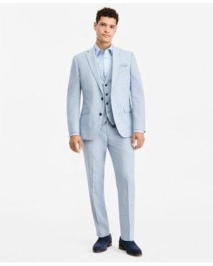 BarIII Slim Fit Linen Blend Suit Separates Macys Exclusive - Natural