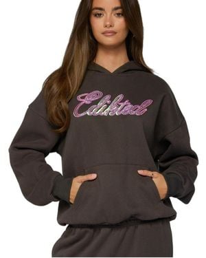 Edikted Always Sequin Hoodie - Brown