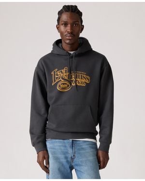 Levi's Relaxed Graphic Long Sleeve Hoodie - Black