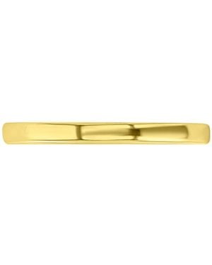 Macy's Polished Finish Dome Comfort Fit Narrow Stack Band - Yellow