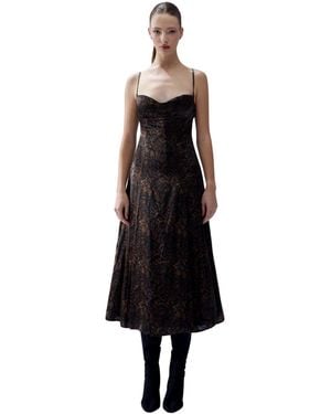 Pcfg Silk Midi Slip Dress - Black