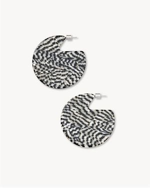 Machete Clare Earrings - White