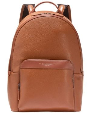 Cole Haan Damon Zipper Backpack - Brown