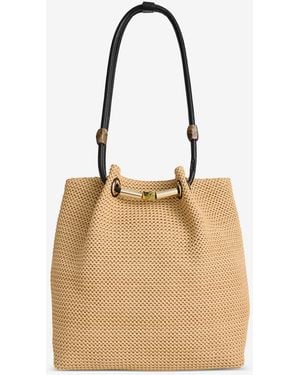 INC International Concepts Catalyna Straw Tote Handbag - Natural