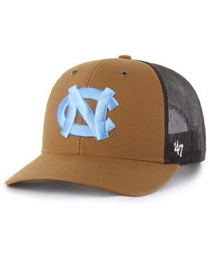 '47 X Carhartt And North Carolina Tar Heels Trucker Adjustable Hat - Brown