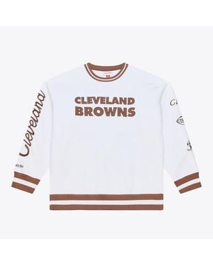 Mitchell & Ness Cleveland Browns Arctic Fleece Sweatshirt - White