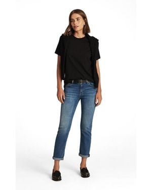 Mavi Emma Mid Rise Slim Boyfriend Jeans - Black