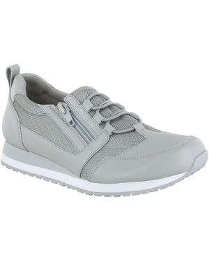 Easy Street Mckinley Slip Resistant Oxfords - Gray