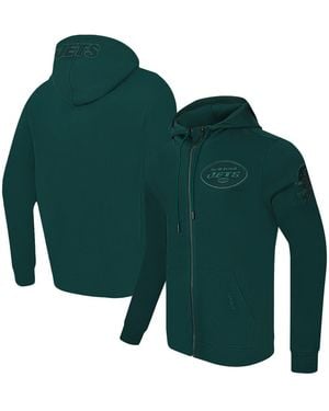 Pro Standard Green New York Jets Triple Tonal Full-zip Hoodie