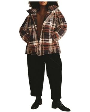 UNIVERSAL STANDARD Plus Size Rainier Short Hooded Puffer - Black