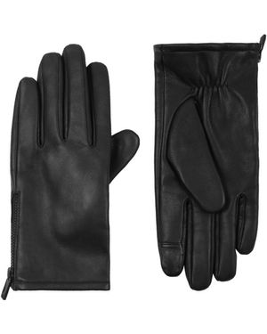 Calvin Klein Side Zipper Gloves - Black