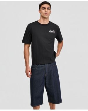 Mode Of One Relaxed-fit Soda Graphic T-shirt - Black