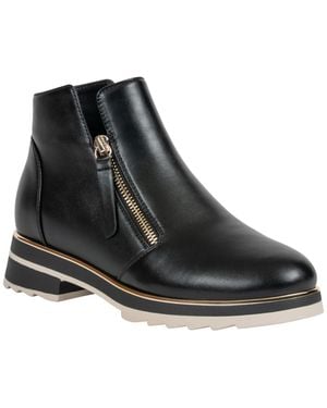 Gc Shoes Eldora Side Zip Round Toe Ankle Boots - Black