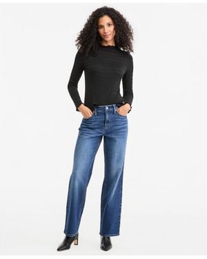 On 34th Mid-rise Relaxed Straight-leg Denim Jeans - Blue