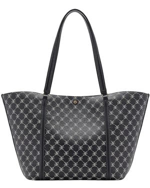 Mango Printed Logo Large Shopper Bag - Gray