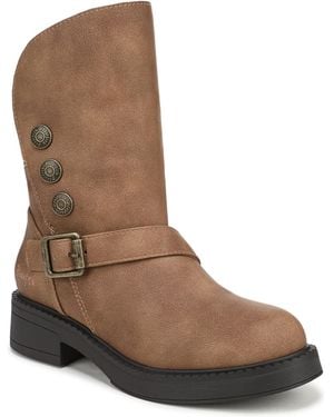 Blowfish Venice Cozy Fold-over Round-toe Ankle Boots - Brown