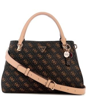 Guess Noelle Ii Luxury Medium Satchel Bag - Black