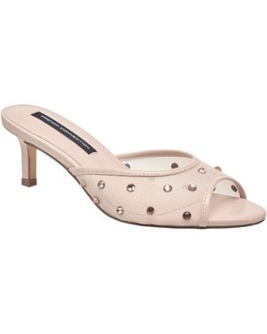 French Connection Rochelle Mesh Kitten Heel - Pink