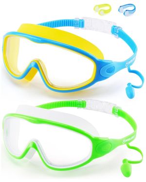 Gnuadz Swimming goggles Anti Fog Uv Protection Mirror Lens 2pack - Green