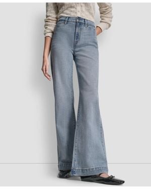 DKNY High Rise Relaxed Fit Jeans - Blue