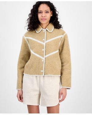 UGG Ellison Fluff Shell Jacket - Natural