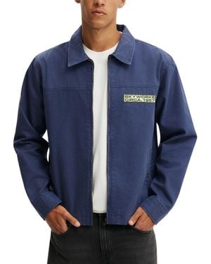 Cotton On Garage Long-sleeve Jacket - Blue
