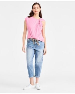 Nautica Belted Carrot Jeans - Pink