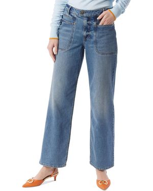 Dee Ocleppo Astrid High-rise Wide-leg Jeans - Blue