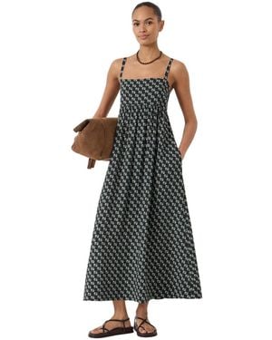 Hush Nami Crinkle Gathered Maxi Dress - White