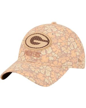 KTZ Green Bay Packers Floral 9twenty Adjustable Hat - Natural