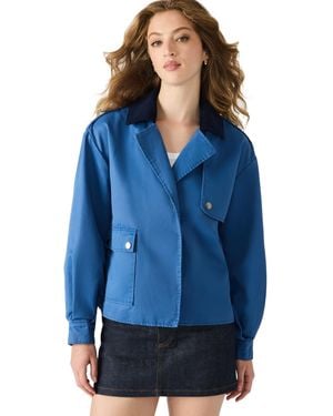 Steve Madden Luisa Long Sleeve Jacket - Blue