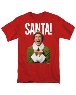 Elf Christmas Saaaaaanta T Shirt - Red