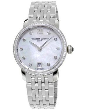 Frederique Constant Swiss Slimline Diamond (5/8 Ct. T.w. - Black