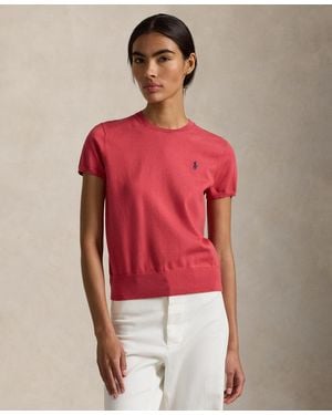 Polo Ralph Lauren Short-sleeve Crewneck Sweater - Red