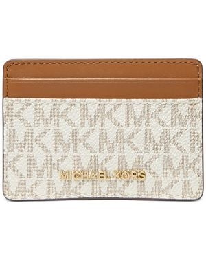 Michael Kors Logo Jet Set Card Holder - Metallic