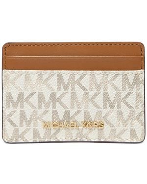 Michael Kors Logo Jet Set Card Holder - Metallic