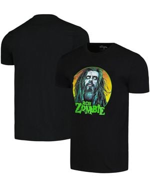 Global Merch Rob Zombie Face T-shirt - Black