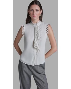 BCBGMAXAZRIA Sleeveless Blouse - Gray