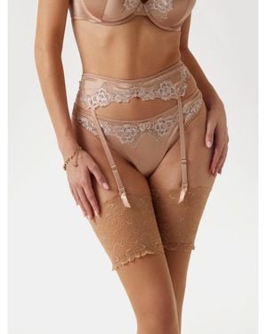 Guess Tina Suspender Belt - Brown