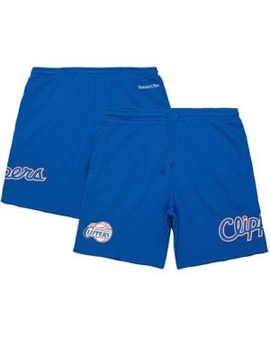 Mitchell & Ness La Clippers Game Day Shorts - Blue