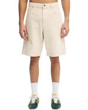 Cotton On baggy Denim Shorts - Natural