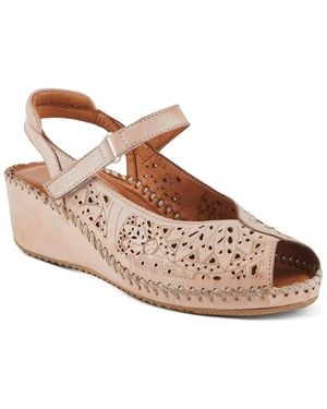 Spring Step Santonio Wedges - Brown