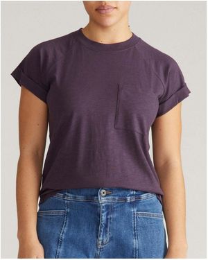 UNIVERSAL STANDARD Plus Size Light-as-air Boy Tee - Purple