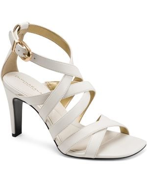 Donna Karan Briarrose Multi Strap Dress Sandals - Metallic